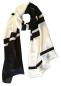 Preview: Scarf 100% Silk Satin Simplicity Black White